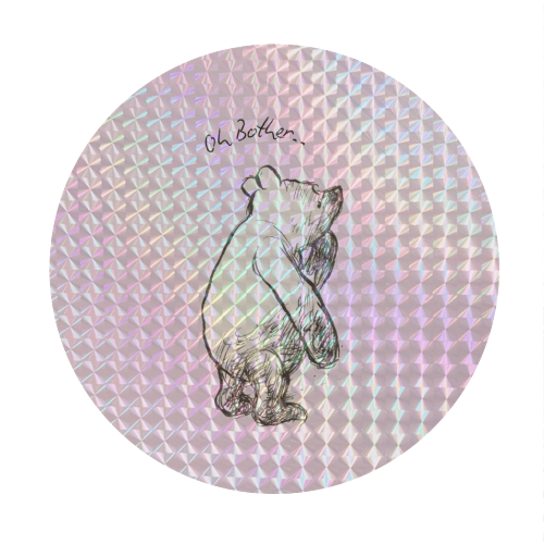 Oh Bother - Circle Sticker by Ms Doodle