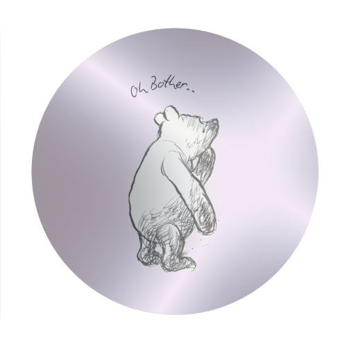 Oh Bother - Circle Sticker by Ms Doodle