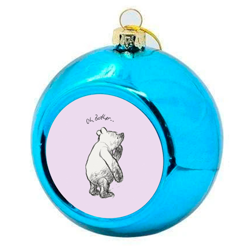 Oh Bother - colourful christmas bauble by Ms Doodle