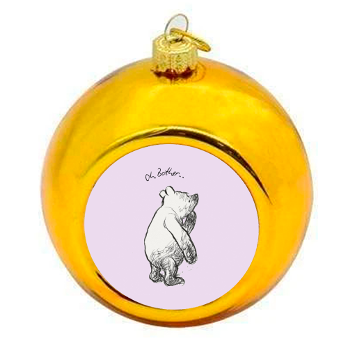 Oh Bother - colourful christmas bauble by Ms Doodle