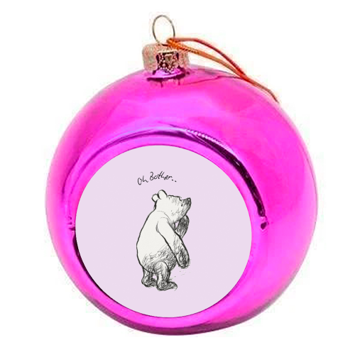 Oh Bother - colourful christmas bauble by Ms Doodle