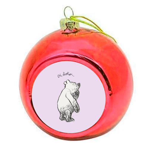 Oh Bother - colourful christmas bauble by Ms Doodle
