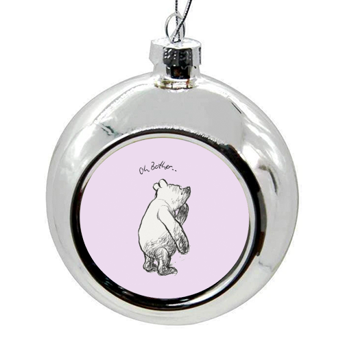 Oh Bother - colourful christmas bauble by Ms Doodle