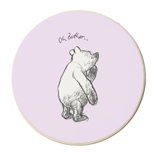 Oh Bother - personalised beer coaster by Ms Doodle