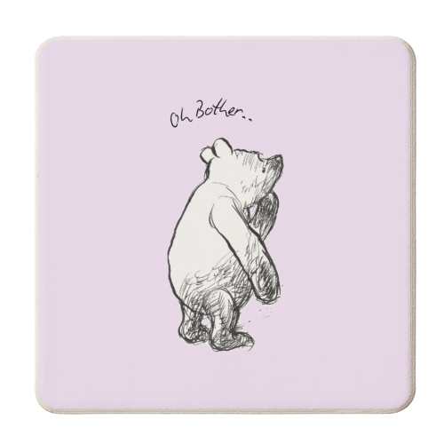 Oh Bother - personalised beer coaster by Ms Doodle