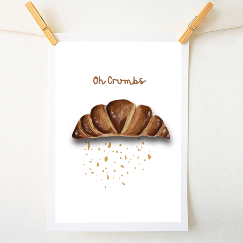 Oh Crumbs - A1 - A4 art print by Linbylane
