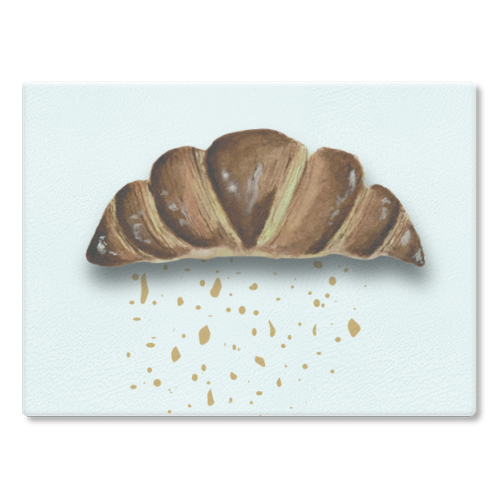 Oh Crumbs - glass chopping board by Linbylane