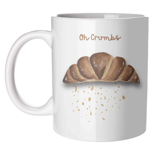 Oh Crumbs - unique mug by Linbylane