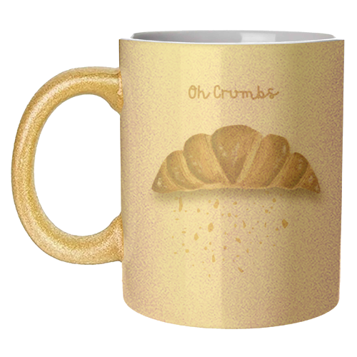 Oh Crumbs - unique mug by Linbylane