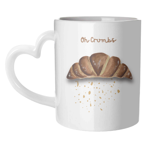 Oh Crumbs - unique mug by Linbylane