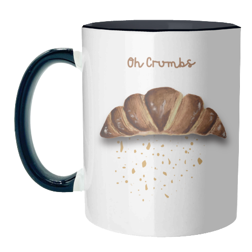 Oh Crumbs - unique mug by Linbylane