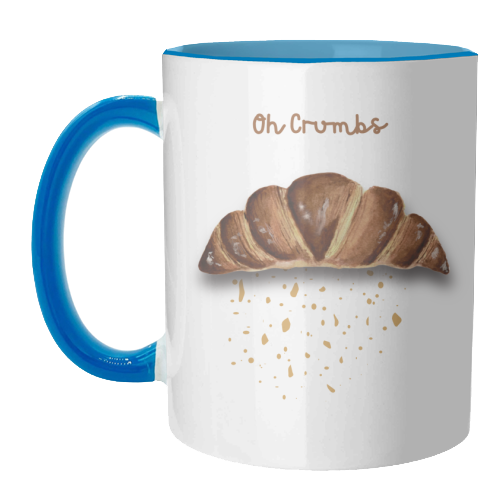 Oh Crumbs - unique mug by Linbylane