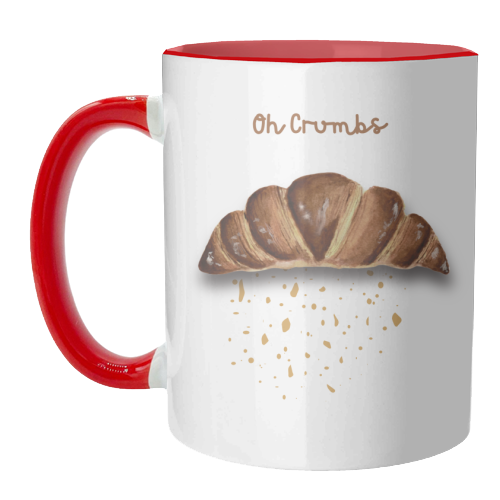 Oh Crumbs - unique mug by Linbylane
