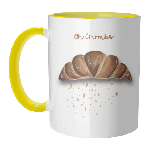 Oh Crumbs - unique mug by Linbylane
