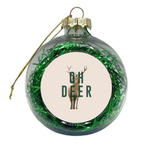 Oh Deer - xmas bauble by The 13 Prints
