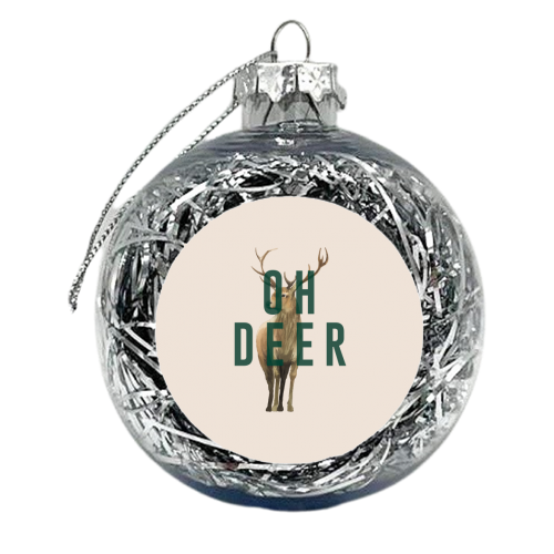 Oh Deer - xmas bauble by The 13 Prints