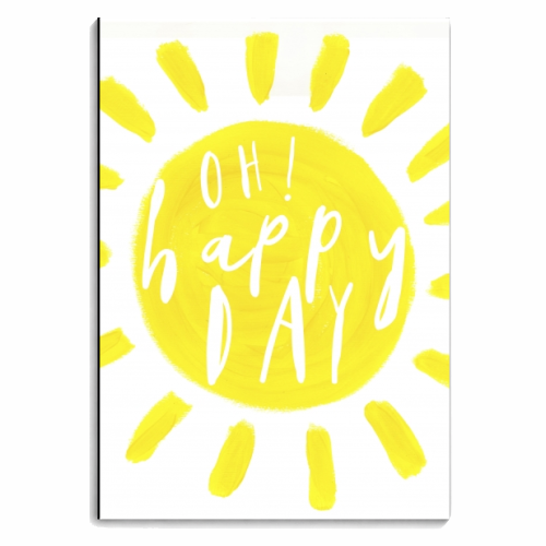 Oh happy day! - personalised A4, A5, A6 notebook by Giddy Kipper