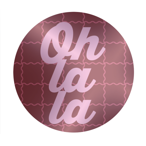 Oh la la - Circle Sticker by Daniela di Niro