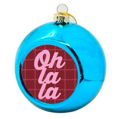 Oh la la - colourful christmas bauble by Daniela di Niro