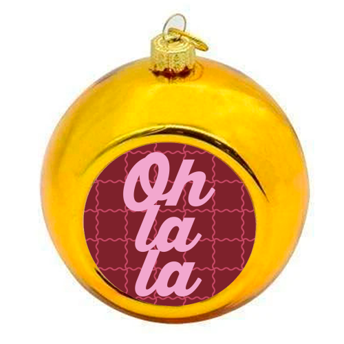 Oh la la - colourful christmas bauble by Daniela di Niro