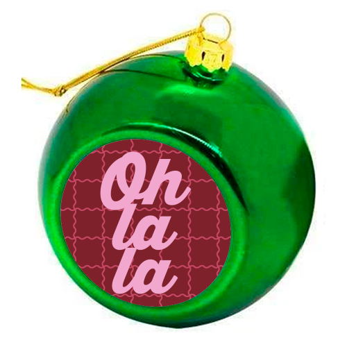 Oh la la - colourful christmas bauble by Daniela di Niro