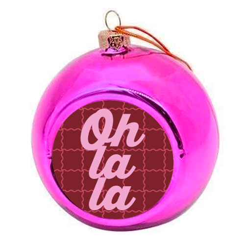 Oh la la - colourful christmas bauble by Daniela di Niro