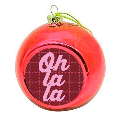 Oh la la - colourful christmas bauble by Daniela di Niro