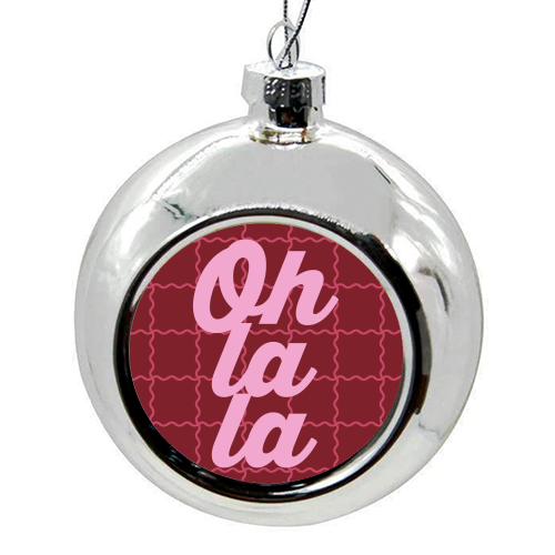 Oh la la - colourful christmas bauble by Daniela di Niro