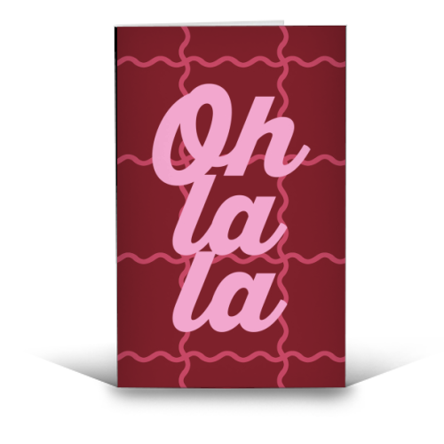 Oh la la - funny greeting card by Daniela di Niro