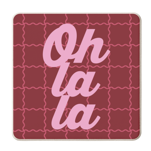 Oh la la - personalised beer coaster by Daniela di Niro