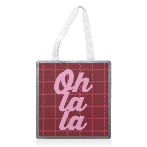 Oh la la - printed canvas tote bag by Daniela di Niro