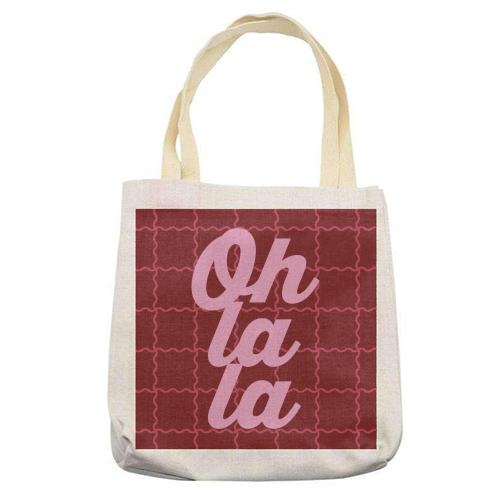 Oh la la - printed canvas tote bag by Daniela di Niro