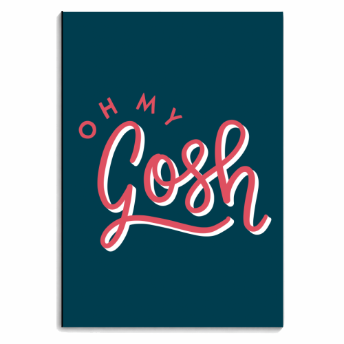Oh My Gosh - personalised A4, A5, A6 notebook by Natalie Rodrigues