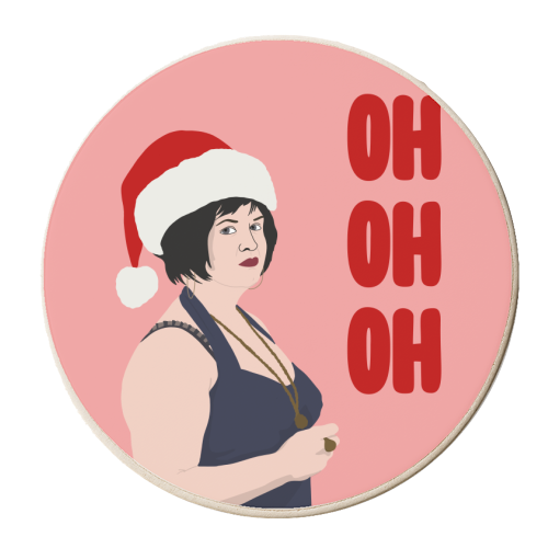 OH OH OH - personalised beer coaster by Pink and Pip