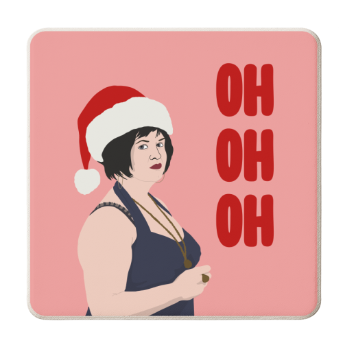 OH OH OH - personalised beer coaster by Pink and Pip