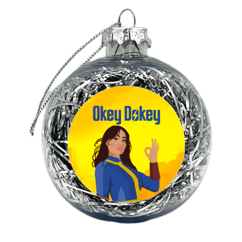 Okey Dokey - xmas bauble by Claire Atwood