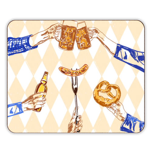 Beer Festival Vintage Illustration - designer placemat by EZbie