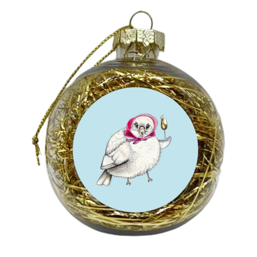 Old Bird - xmas bauble by Lizzie Barber