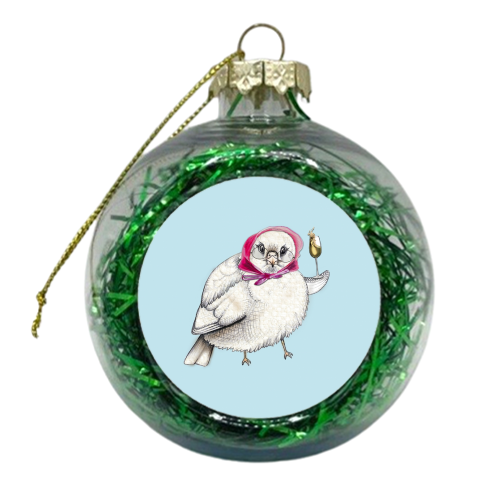 Old Bird - xmas bauble by Lizzie Barber
