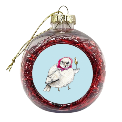 Old Bird - xmas bauble by Lizzie Barber
