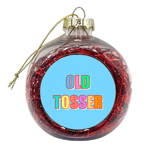 Old Tosser - xmas bauble by Adam Regester