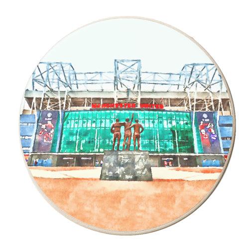 Old Trafford - personalised beer coaster by AP