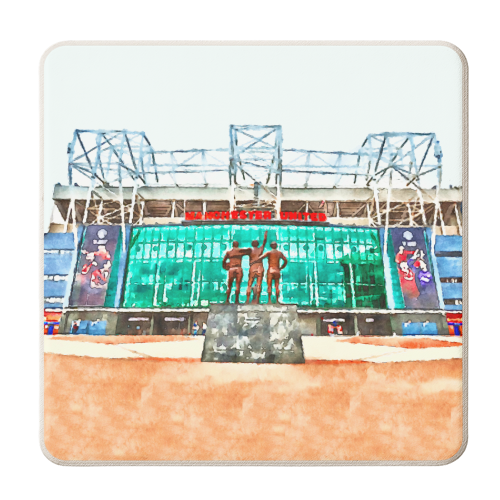 Old Trafford - personalised beer coaster by AP