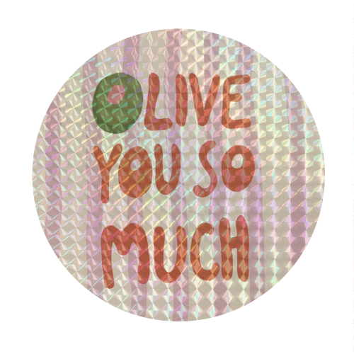 Olive You So Much food Pun - Circle Sticker by Giddy Kipper