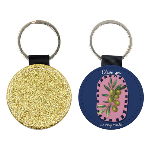 Olive You So Much - keyring by Giddy Kipper