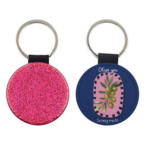 Olive You So Much - keyring by Giddy Kipper