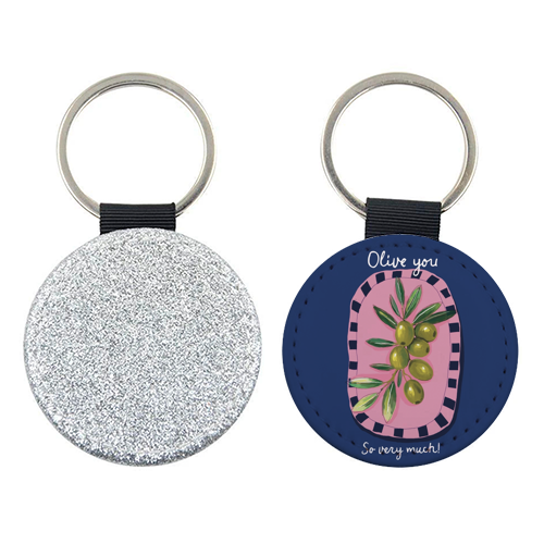 Olive You So Much - keyring by Giddy Kipper