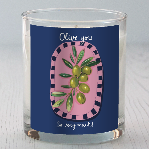 Olive You So Much - scented candle by Giddy Kipper