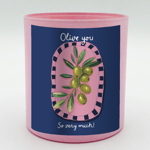 Olive You So Much - scented candle by Giddy Kipper