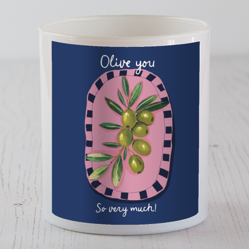 Olive You So Much - scented candle by Giddy Kipper